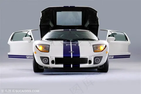 福特汽车-打开车门的福特跑车