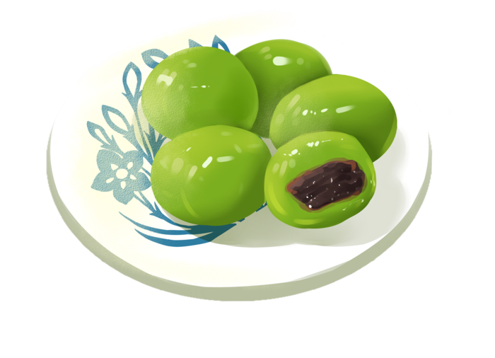 清明节海报设计插图卡通青团素材图片元素png透明背景