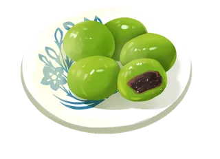 清明节海报设计插图卡通青团素材图片元素png透明背景