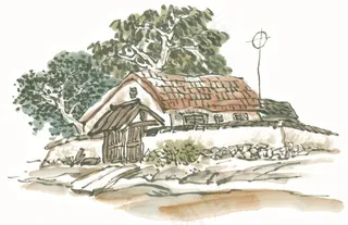 水墨山石文化艺术美图素材