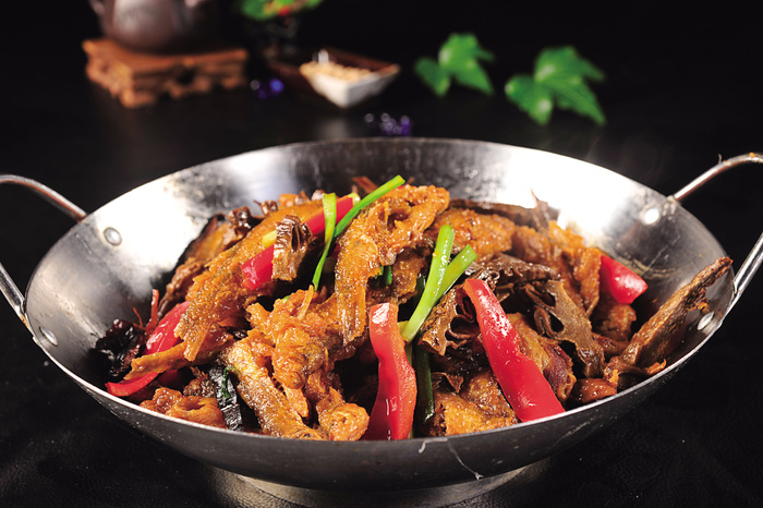 干锅美食焖锅湘菜麻辣香辣纸锅干锅农家三宝
