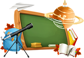 少儿兴趣班墨绿色书写板太空望远镜