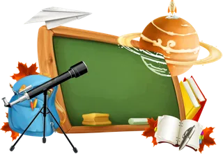 少儿兴趣班墨绿色书写板太空望远镜