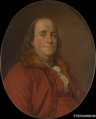 约瑟夫•西弗雷德•杜普莱西斯的工作室—本杰明·富兰克林油画图片