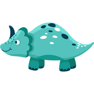 卡通恐龙生日宝宝宴派对素材恐龙派对免扣素材