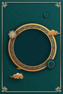 中式古典国潮来袭海报展板宣传背景图PSD设计PS模板素材