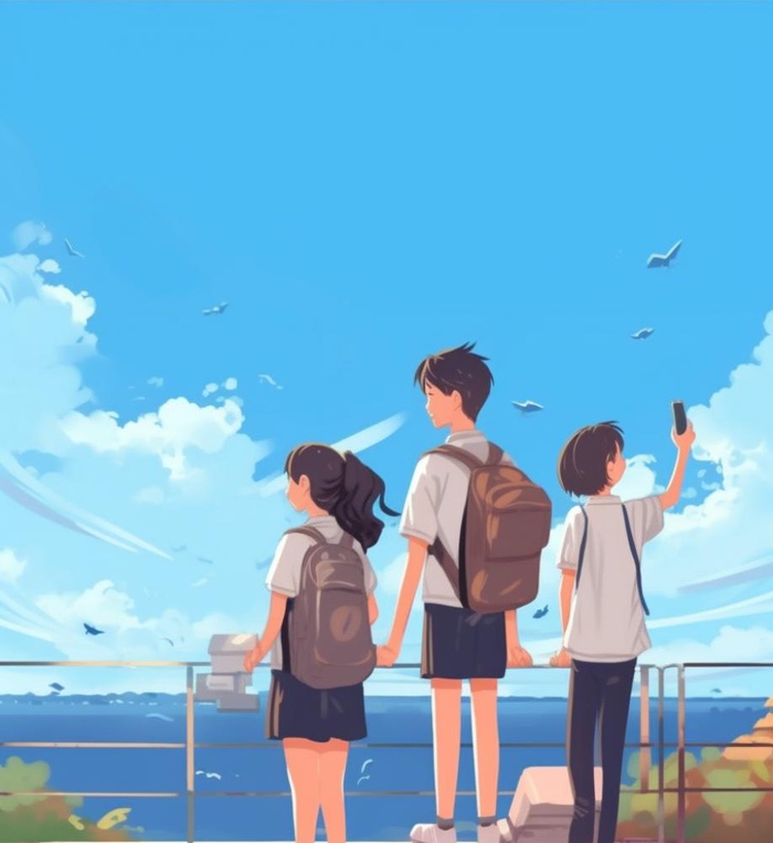 青春岁月毕业学生学校背景(896x975)