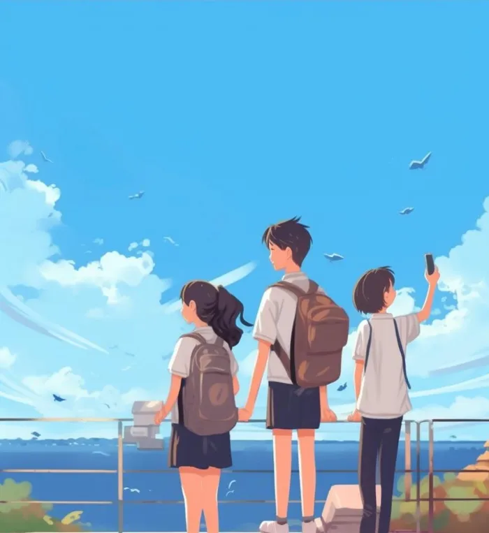 青春岁月毕业学生学校背景(896x975)