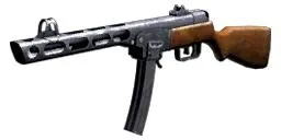 PPSh-41 PNG免抠(256x128)