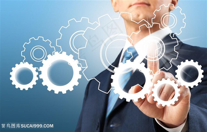 商务齿轮科技高清图片