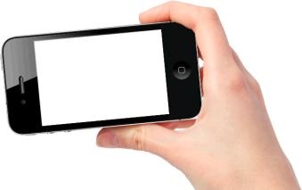 智能手机在手 PNG 图像免抠