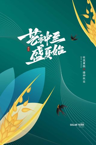 芒种 芒种宣传海报