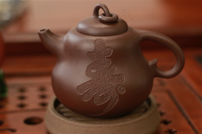 工艺品紫砂壶摄影图片