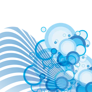 圆圈弧线花边卡通