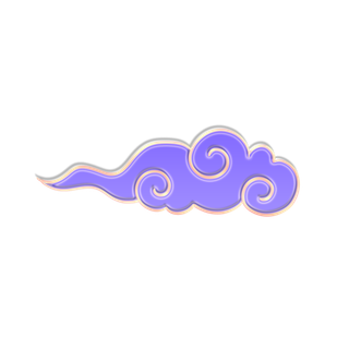 大气中国风祥云国潮风金边立体云朵剪纸创意装饰元素PNG免抠素材