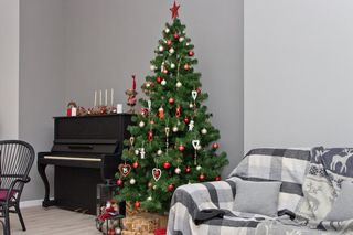 圣诞节圣诞壁炉圣诞树室内场景(69)