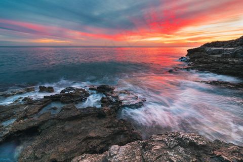 大海黄昏唯美图片 大海黄昏唯美图片