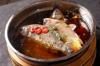 XTS011江湖菜-花椒油淋鲫鱼