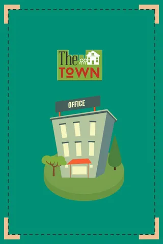 街道建筑矢量扁平插画