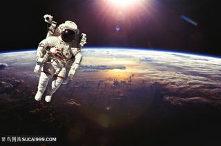 太空上航天宇航员图片