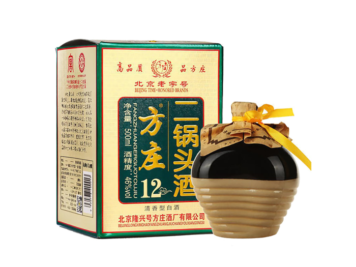超市商品清晰大图免抠实物摄影png格式图片透明底品牌白酒方庄二锅头(6)