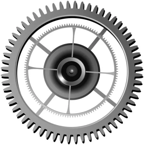 齿轮 PNG免抠(596x600)