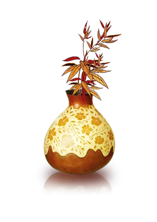 奢华古典中国古代花瓶插花艺术