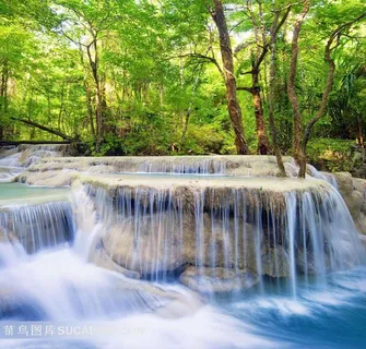 奇石山涧自然景观风景图片