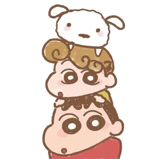 蜡笔小新可爱人物免扣素材