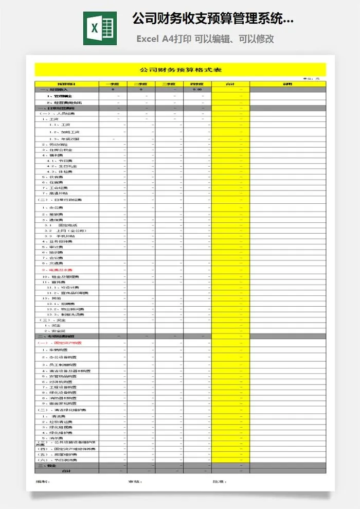 32公司财务收支预算管理系统应收应付