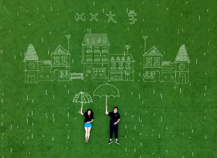 航拍毕业季纪念手绘创意PSD模板-47款