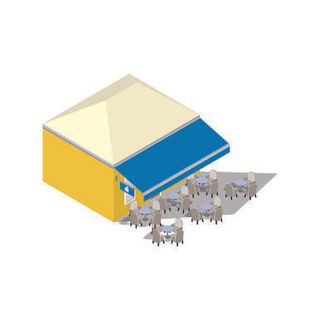 分析图素材图标集合景观建筑立面插画场景AI矢量图形设计