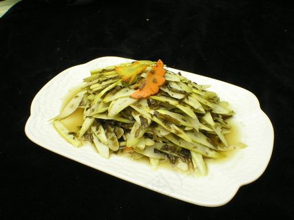 1455酸菜炒野竹笋