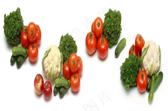 西红柿辣椒卷心菜水果蔬菜摄影图片