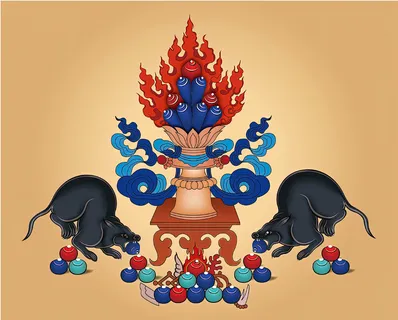 宗教文件插画图案