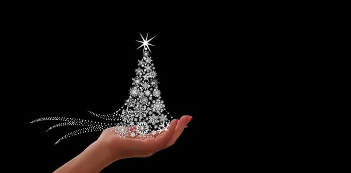 圣诞节, 圣诞树, 星星, 闪耀, 灯,