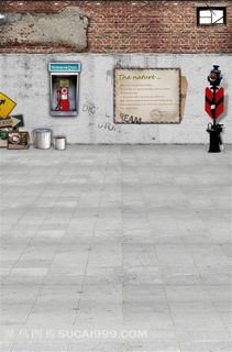 公用电话红绿灯摄影背景图片