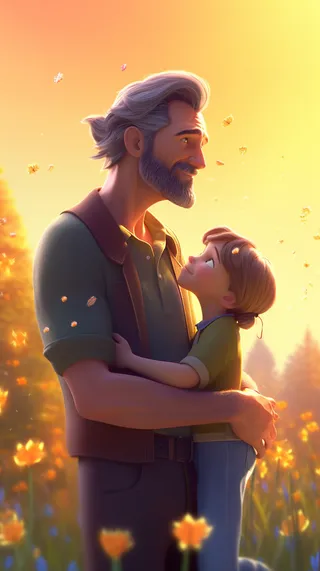 父亲 父亲节 温馨 坚强 爱护 关怀 教育 快乐 幸福 父爱