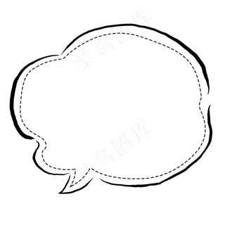 卡通边框 卡通彩色框  手绘对话框 可爱边框 免抠