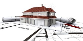 建筑工地设计图木屋房子工具施工工地