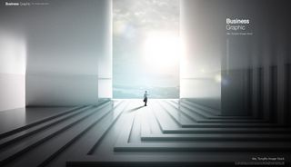 大气建筑空间高端商务海报PSD分层素材