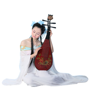11 (10)免抠元素 免抠摄影 美女 人物 服装 古风 演奏