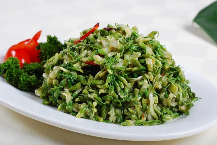 0911LCS-1079油炝鲜槐花盘