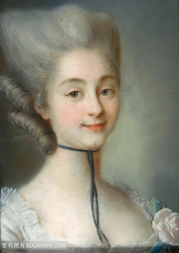 小姐高贵艺术油画图片