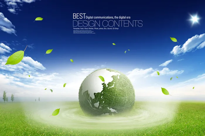 环保 宣传海报psd模版下载