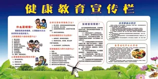 健康教育宣传栏夏季健康教育 健康教育知识 健康教育 