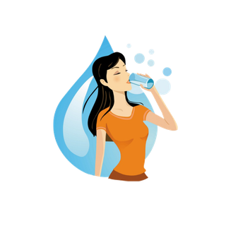 多喝水美女健身保养