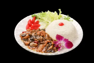 姬菇肉片A餐饮快餐盖浇饭产品成品高清大图免扣