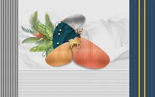 北欧后现代背景墙