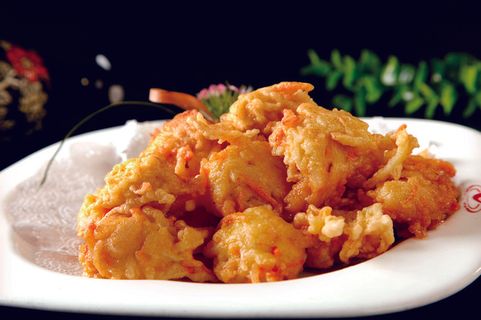 美味的菜丸子高清图片